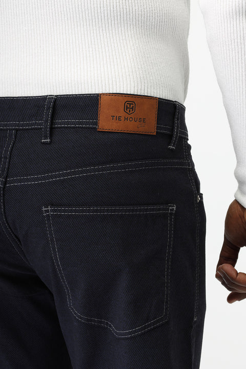 Regular Fit Trousers Jeans Dark Blue