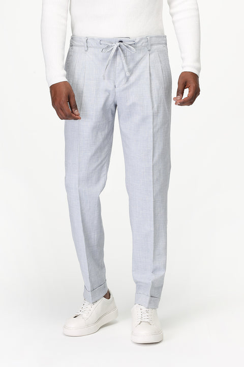 Regular Fit Classic Pants Light Blue