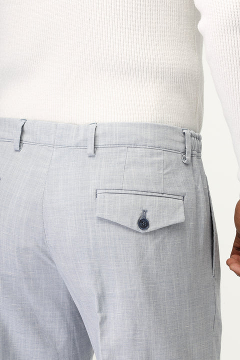 Regular Fit Classic Pants Light Blue