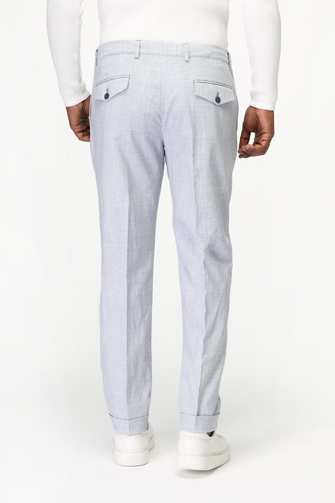 Regular Fit Classic Pants Light Blue