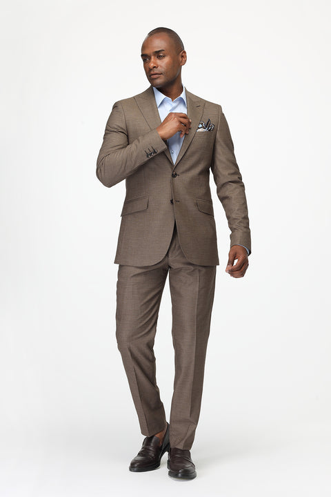 Slim Fit Suit Beige