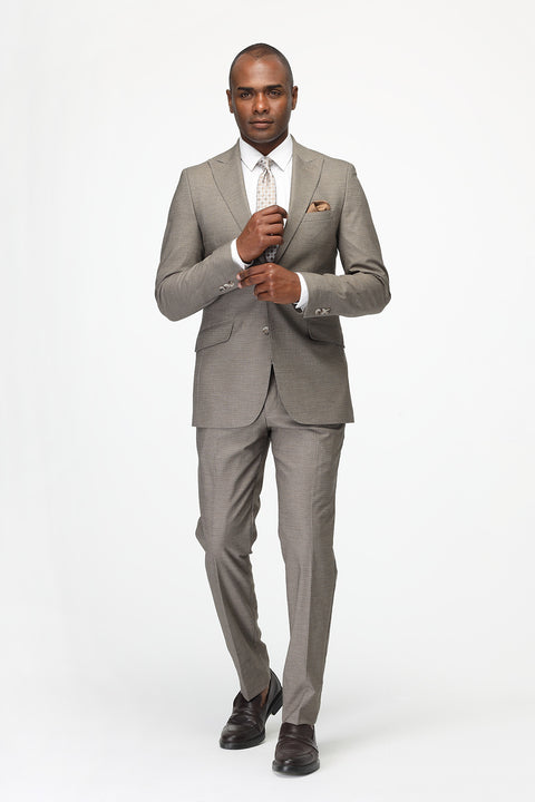 Slim Fit Suit Beige