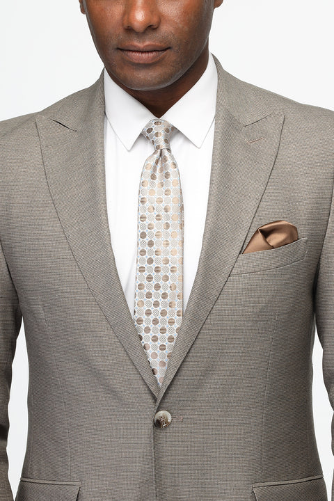 Slim Fit Suit Beige