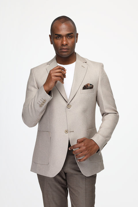 Regular Fit Blazer Beige