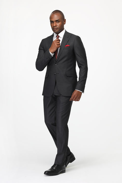 Slim Fit Suit Dark Gray