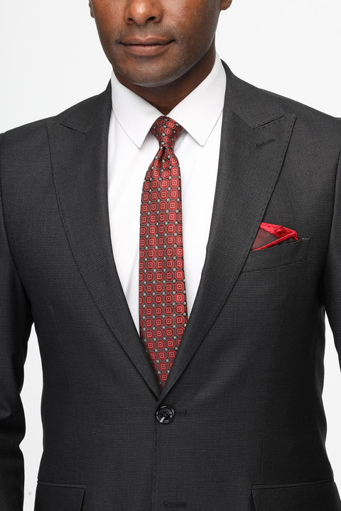Slim Fit Suit Dark Gray