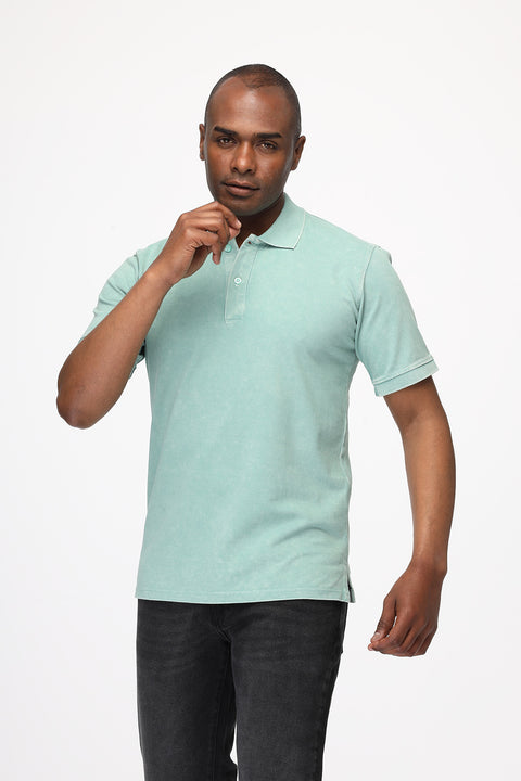 Polo Shirt Regular Fit Light Green