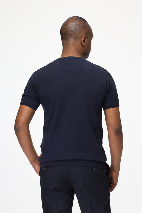 Regular Fit T-Shirt Knitted Orange