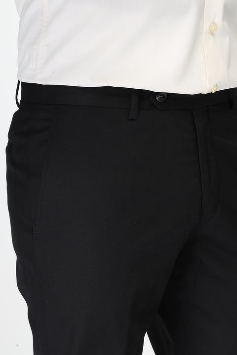 Slim Fit Classic Pants Black
