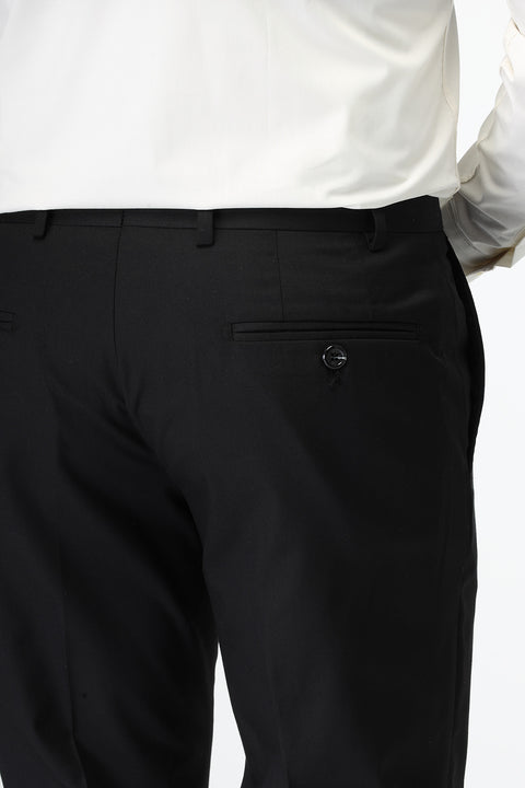 Slim Fit Classic Pants Black
