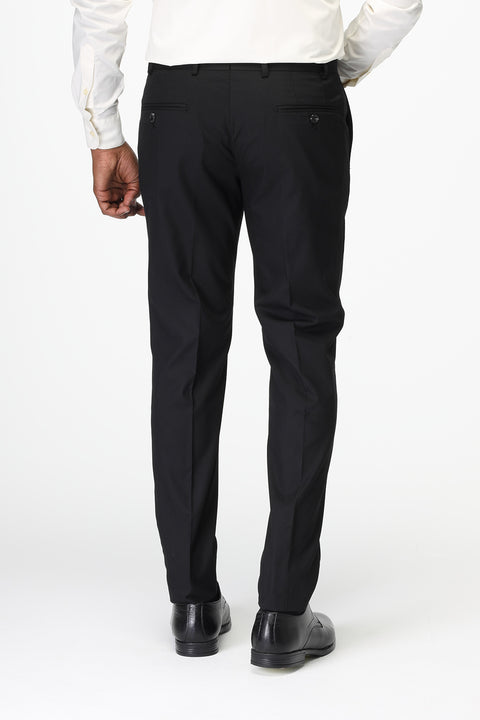 Slim Fit Classic Pants Black