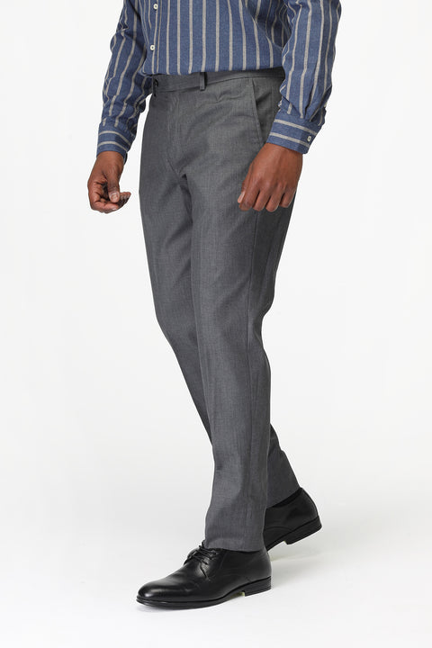 Slim Fit Classic Pants Gray