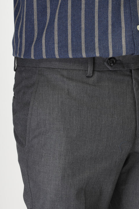 Slim Fit Classic Pants Gray