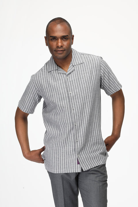 New Fit Shirt Half Gray