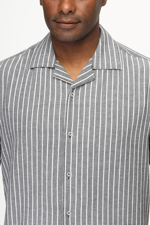 New Fit Shirt Half Gray