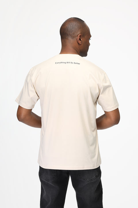 Relax Fit T-Shirt Beige