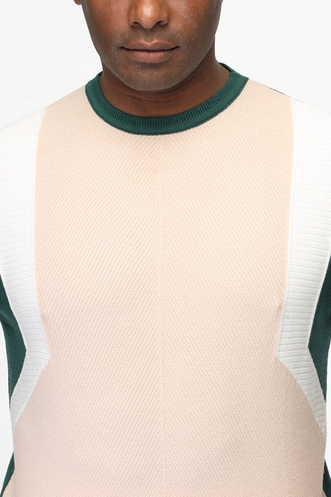 Regular Fit T-Shirt Knitted Beige