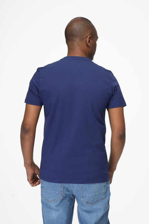 Regular Fit T-Shirt V Dark Blue