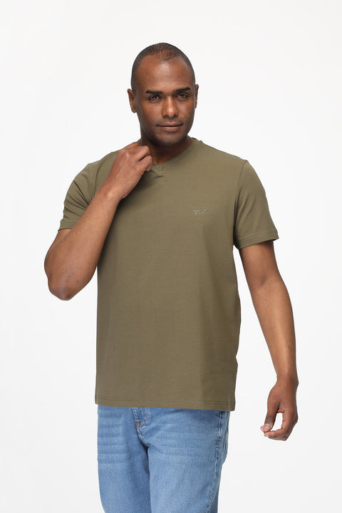 Regular Fit T-Shirt V Green