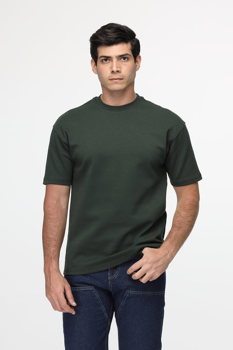 تي شيرت أخضر كبير الحجم