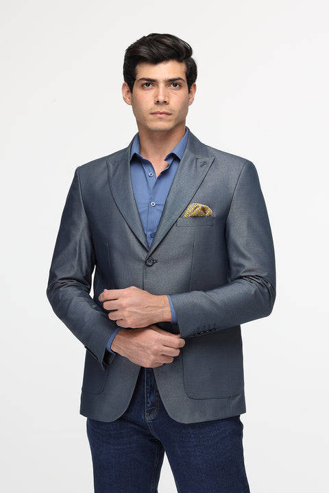 Slim Fit Blazer Blue