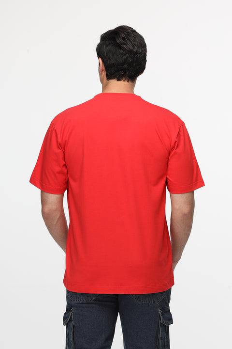 Relax Fit  T-Shirt Red