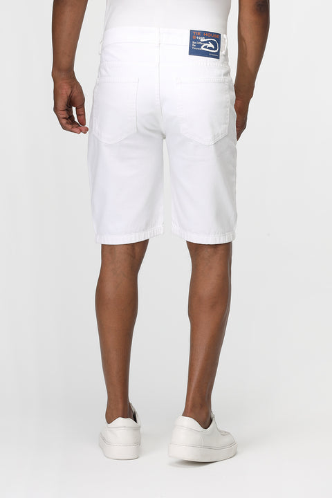 Regular Fit Jeans Short White