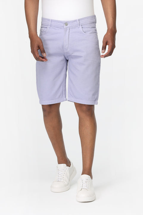 Regular Fit Jeans Short Light Purple