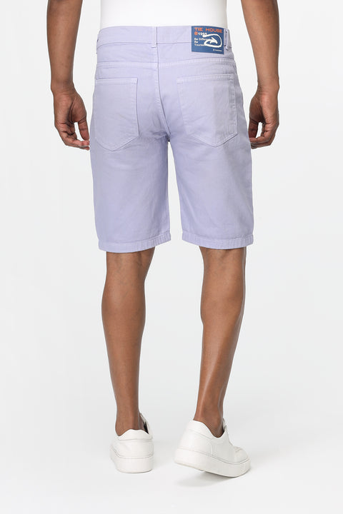 Regular Fit Jeans Short Light Purple