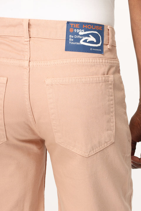 Regular Fit Jeans Short Orange