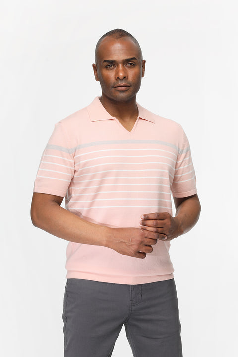 Polo Shirt Regular Fit Knitted Rose
