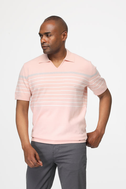 Polo Shirt Regular Fit Knitted Rose