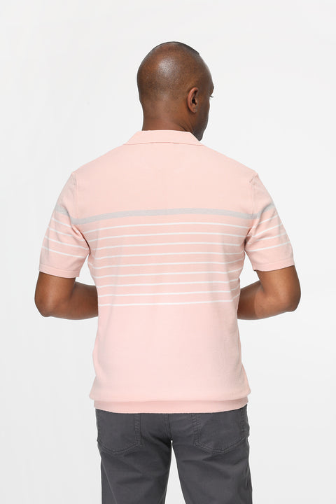 Polo Shirt Regular Fit Knitted Rose