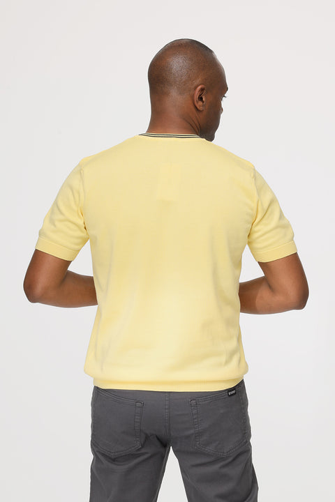 Regular Fit T-Shirt Knitted Yellow