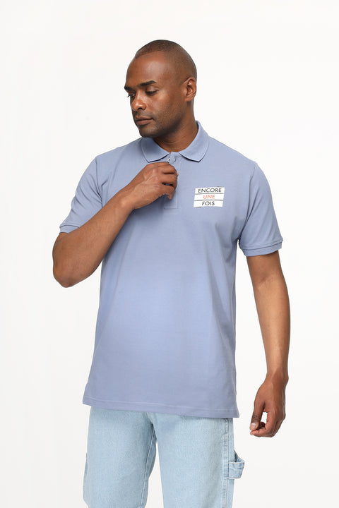 Polo Shirt Regular Fit Light Blue