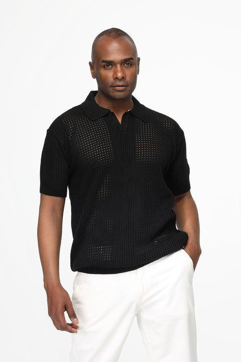 Polo Shirt Regular Fit Black