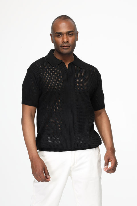 Polo Shirt Regular Fit Black