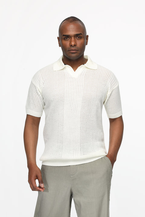 Polo Shirt Regular Fit Off White