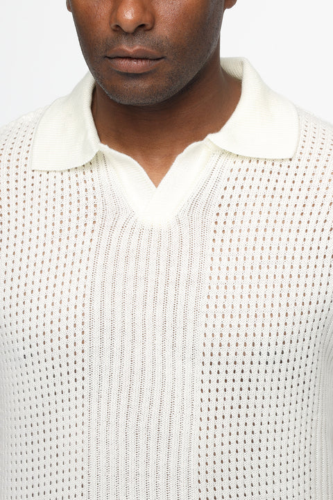 Polo Shirt Regular Fit Off White