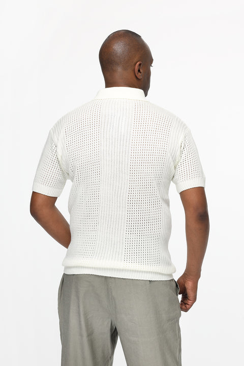Polo Shirt Regular Fit Off White