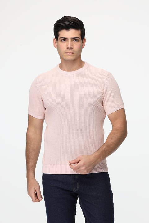 Relax Fit T-Shirt Knitted Rose