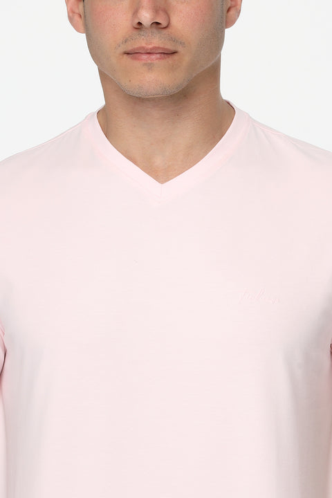 Regular Fit T-Shirt V Rose