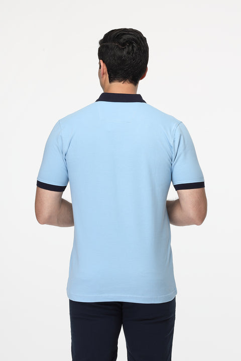 Polo Shirt Regular Fit Light Blue
