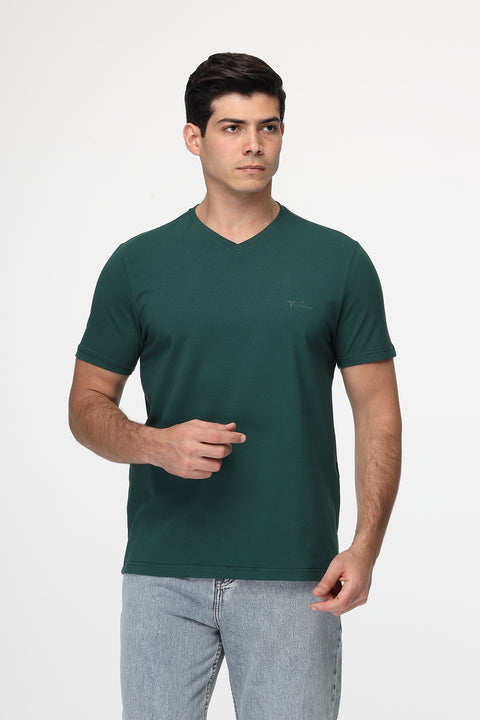 Regular Fit T-Shirt V Green