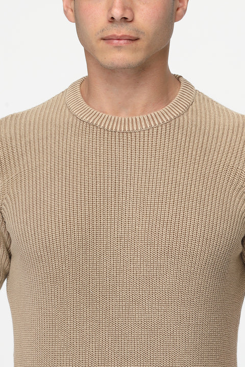 Relax Fit T-Shirt Knitted Beige