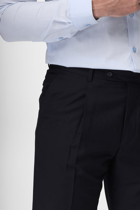 Regular Fit Classic Pants Dark Blue