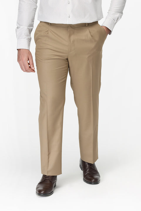 Regular Fit Classic Pants Beige