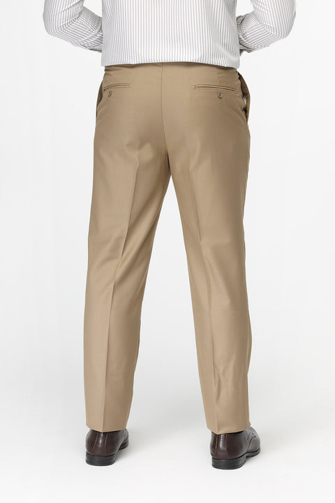Regular Fit Classic Pants Beige