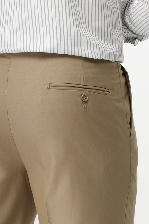 Regular Fit Classic Pants Beige