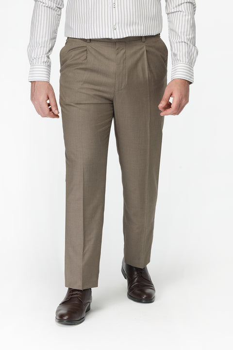 Regular Fit Classic Pants Brown
